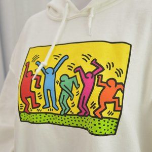 White Keith Haring Hoodie